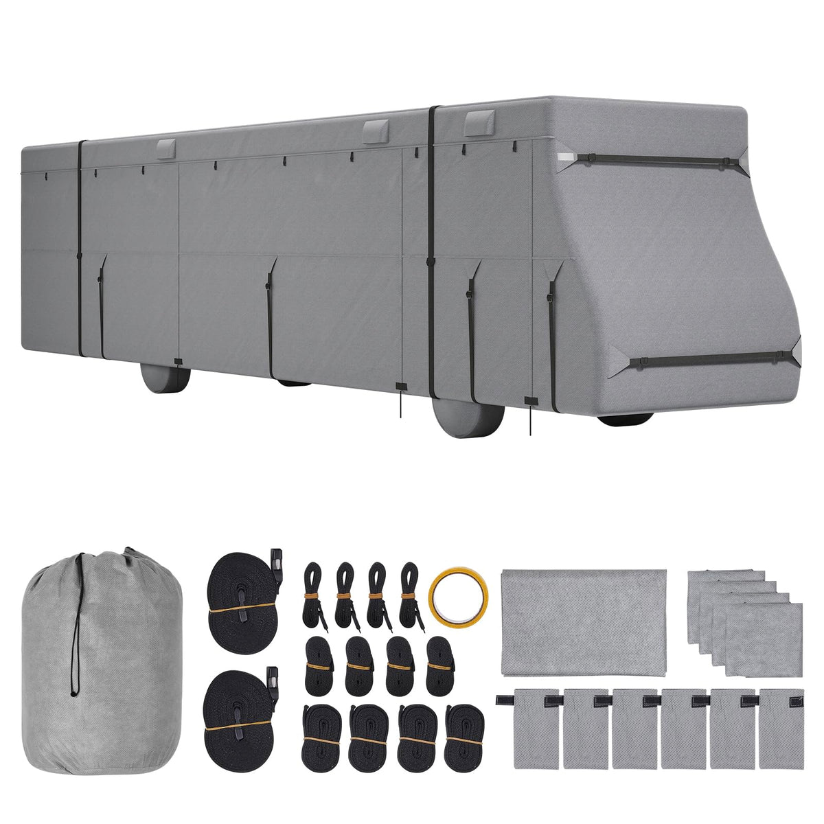 40-43 ft Non-Woven Fabric Waterproof RV Cover with Storage Bag K892251