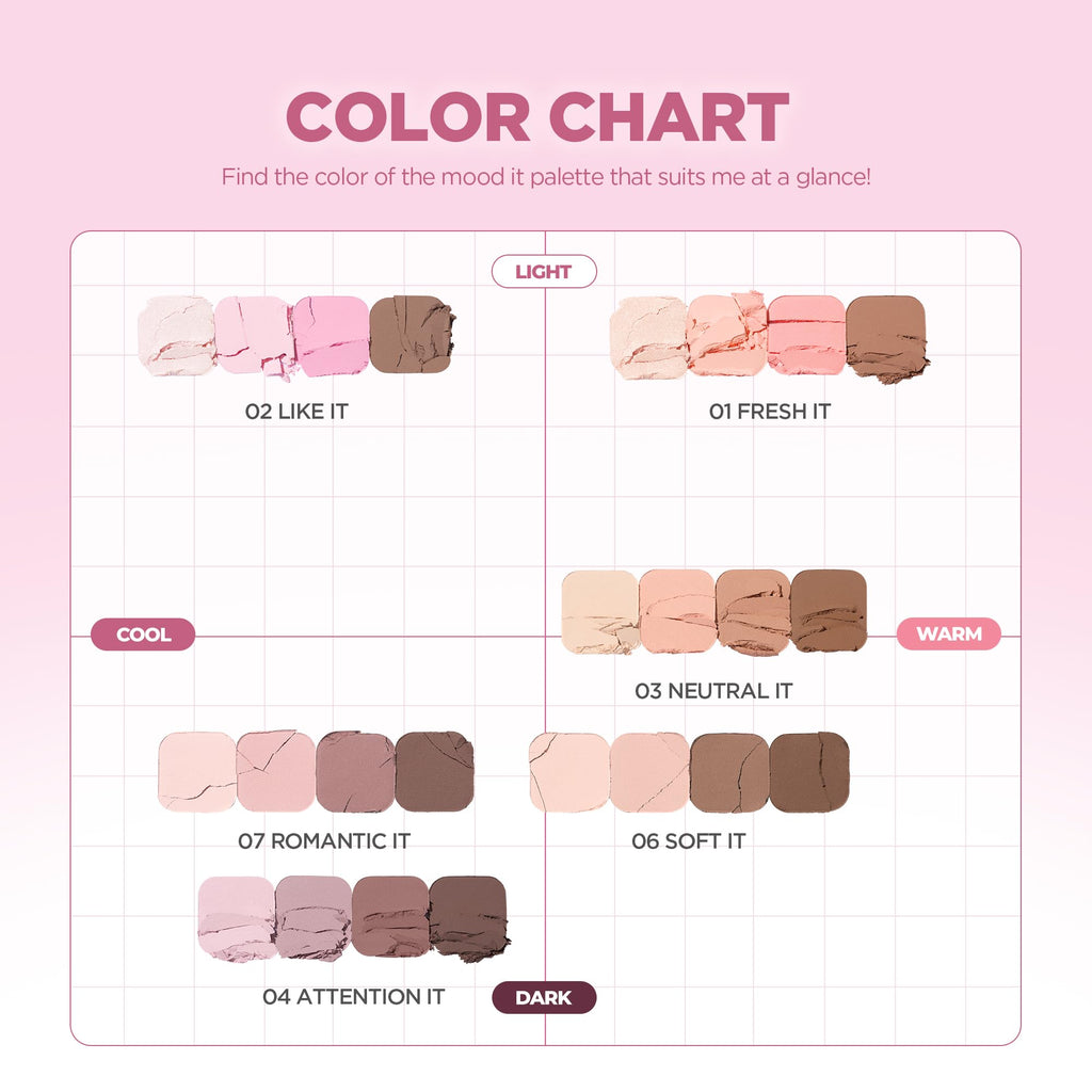 4-Shade Korean Eyeshadow Palette V601