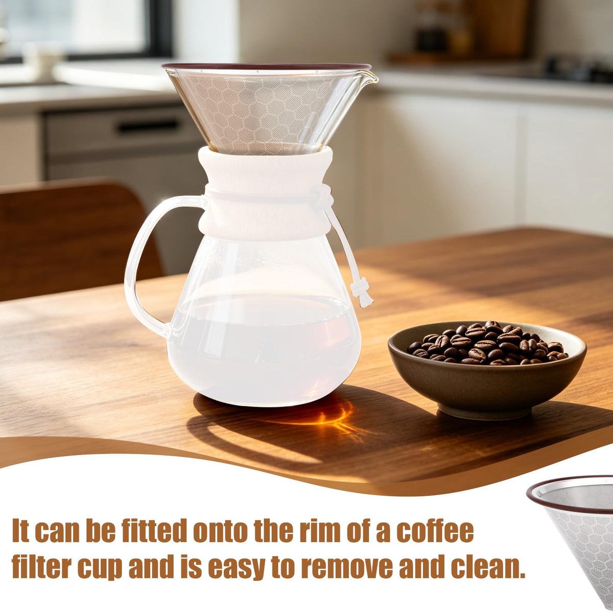 Reusable Stainless Steel Coffee Filter V771