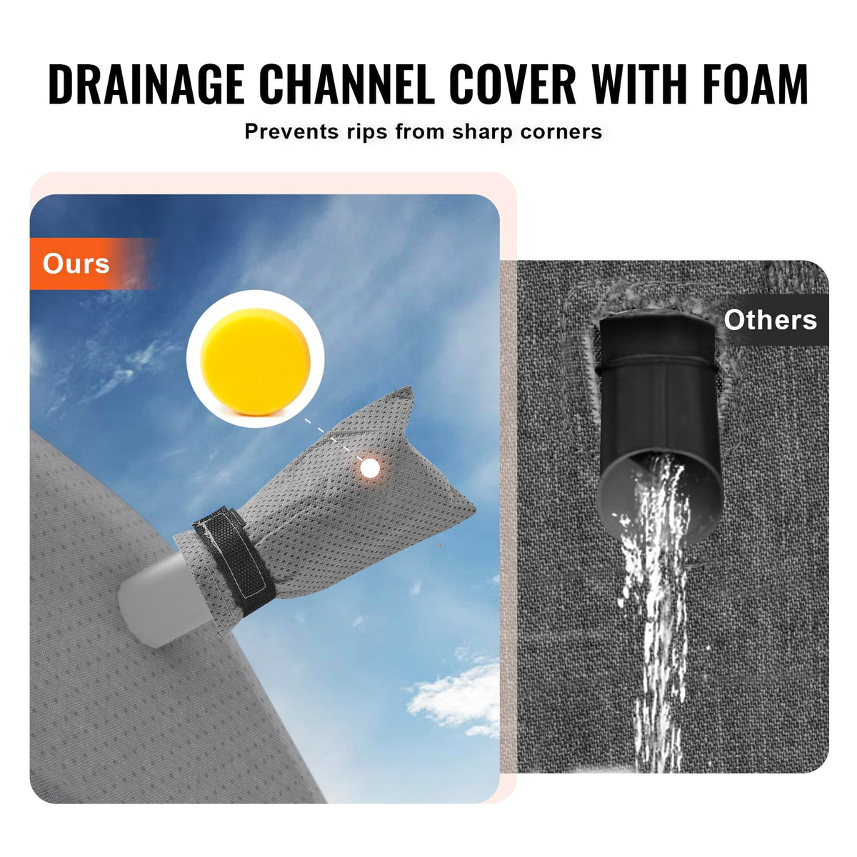 40-43 ft Non-Woven Fabric Waterproof RV Cover with Storage Bag K892251