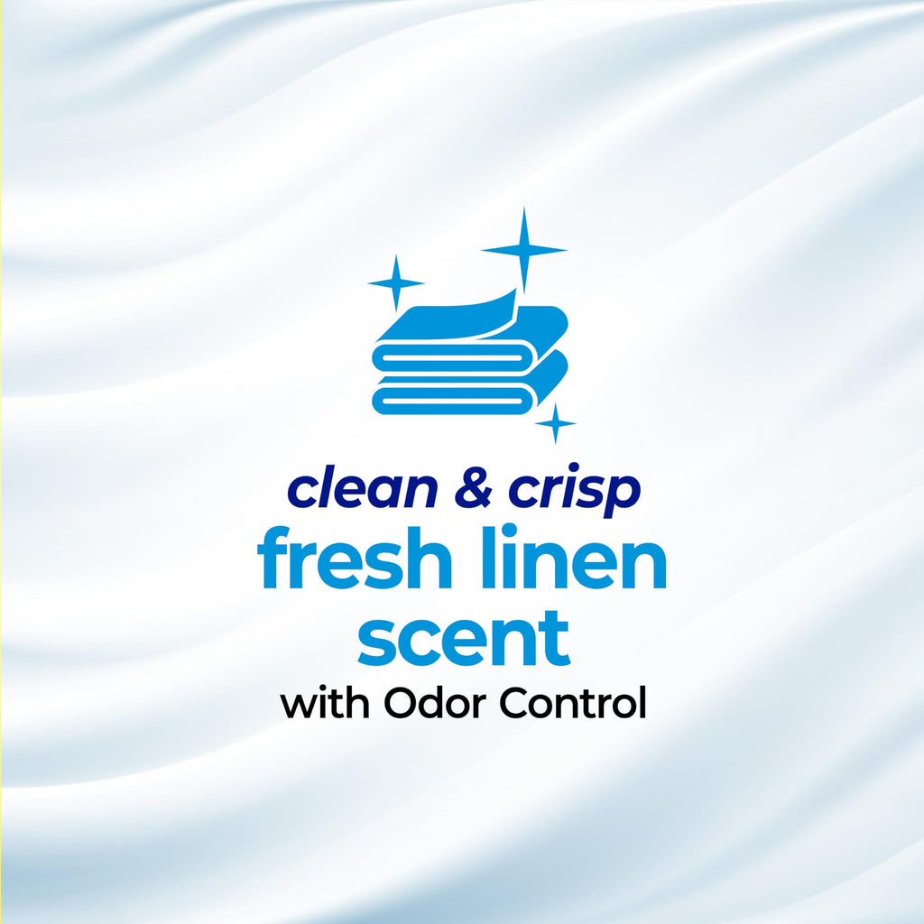 4 Gallon Trash Bags, White, Fresh Linen Scent, 80ct M718370