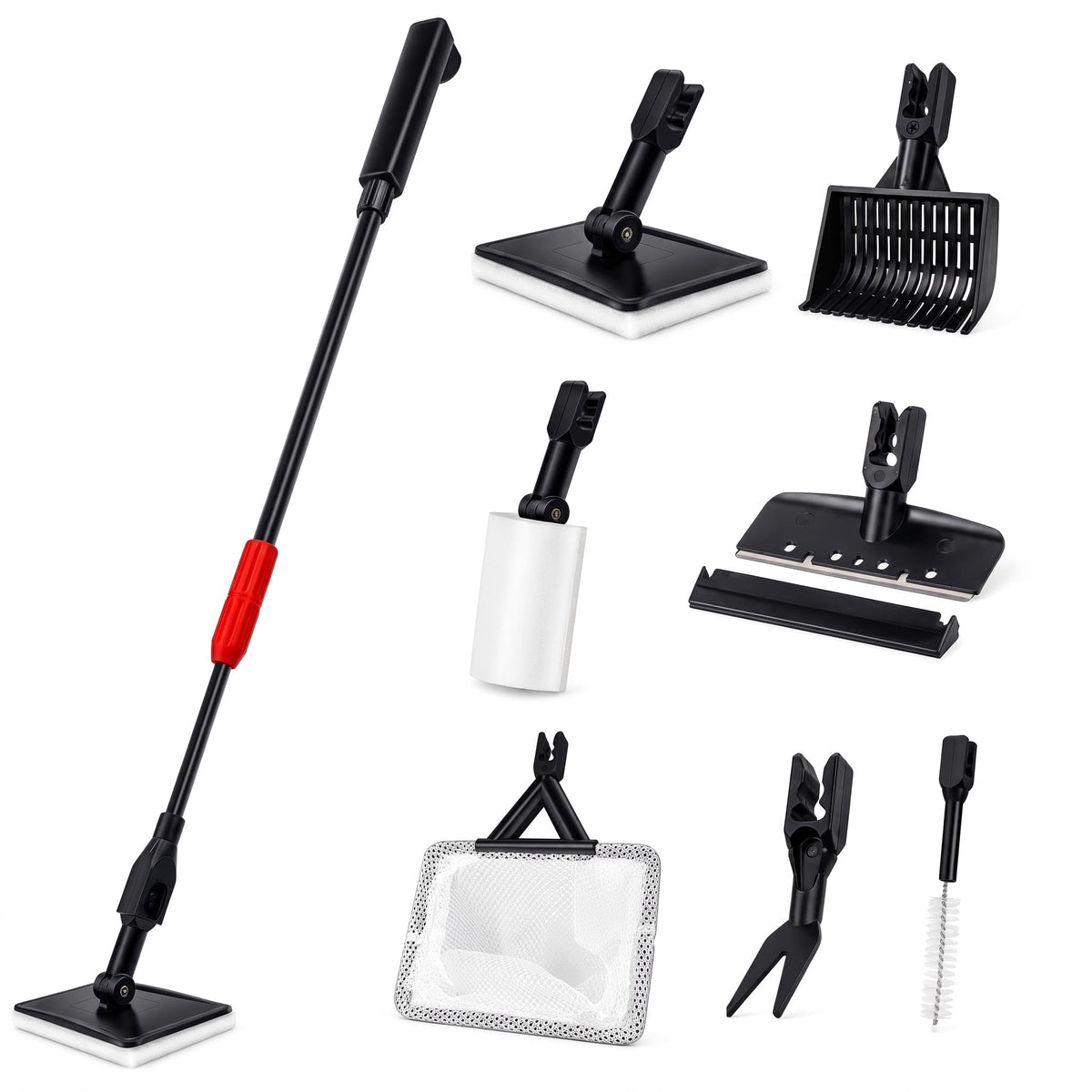 7 in 1 Aquarium Cleaning Kit with Adjustable Long Handle E791