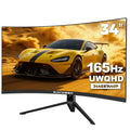 34 Inch Curved Ultrawide Gaming Monitor, UWQHD 165Hz, 1500R Q102