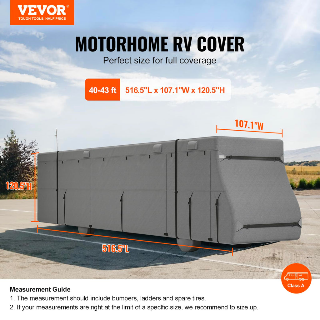 40-43 ft Non-Woven Fabric Waterproof RV Cover with Storage Bag K892251