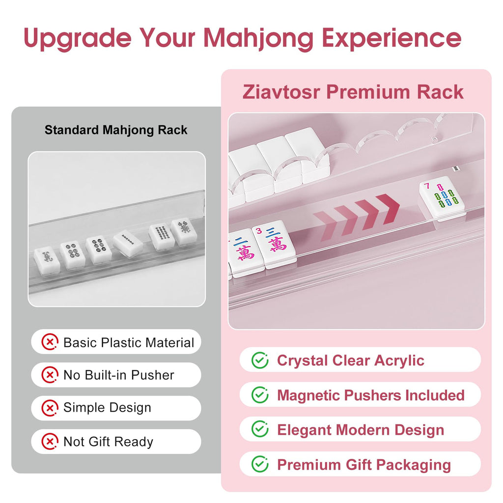 Mahjong Racks with Magnetic Pushers A733134