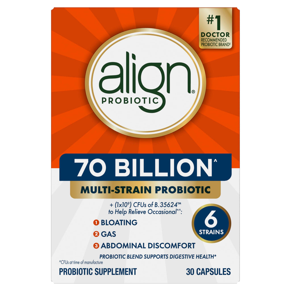 70 Billion CFU 6 Strain Blend Probiotic 30 Capsules V2848
