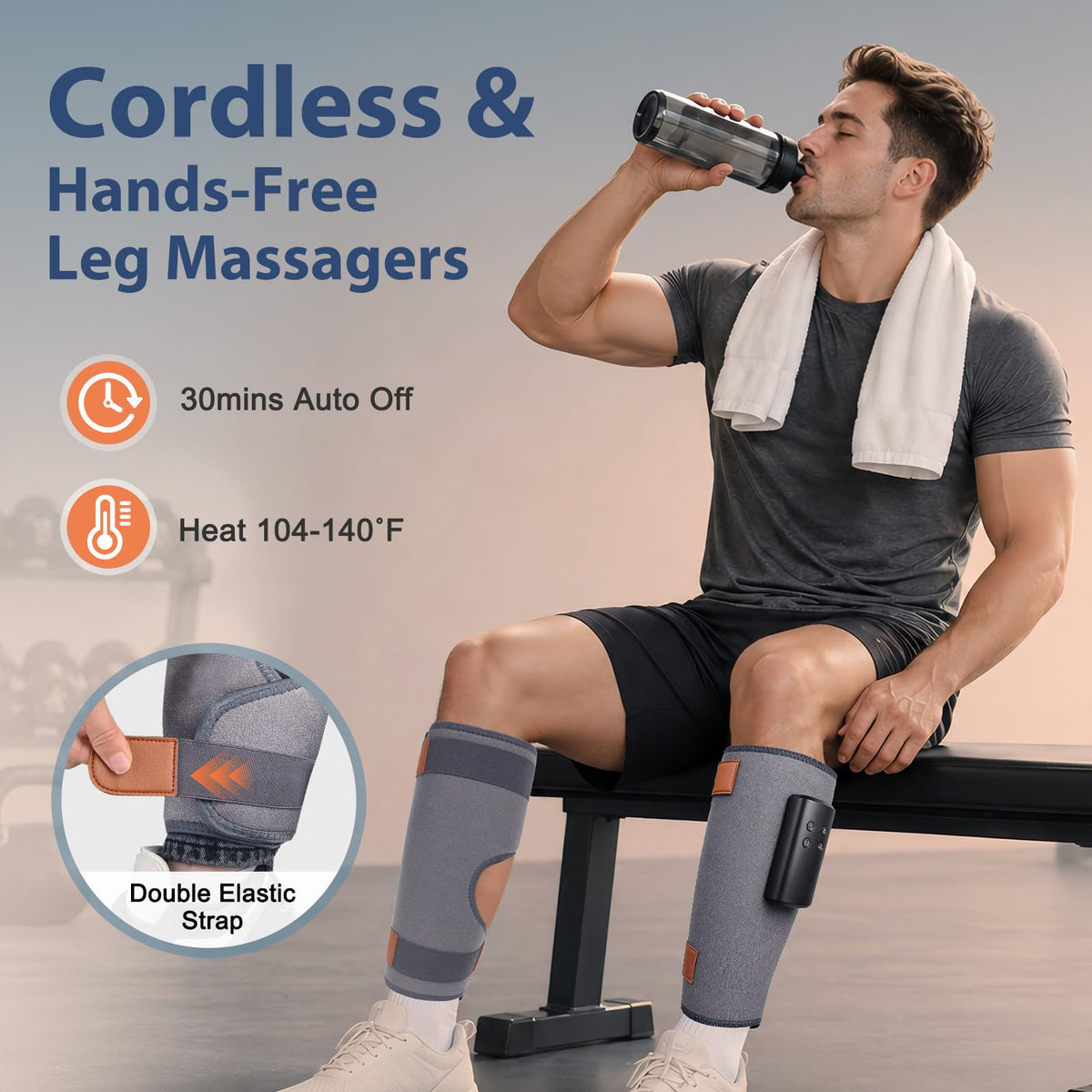 Cordless Air Compression Leg Massagers X6377