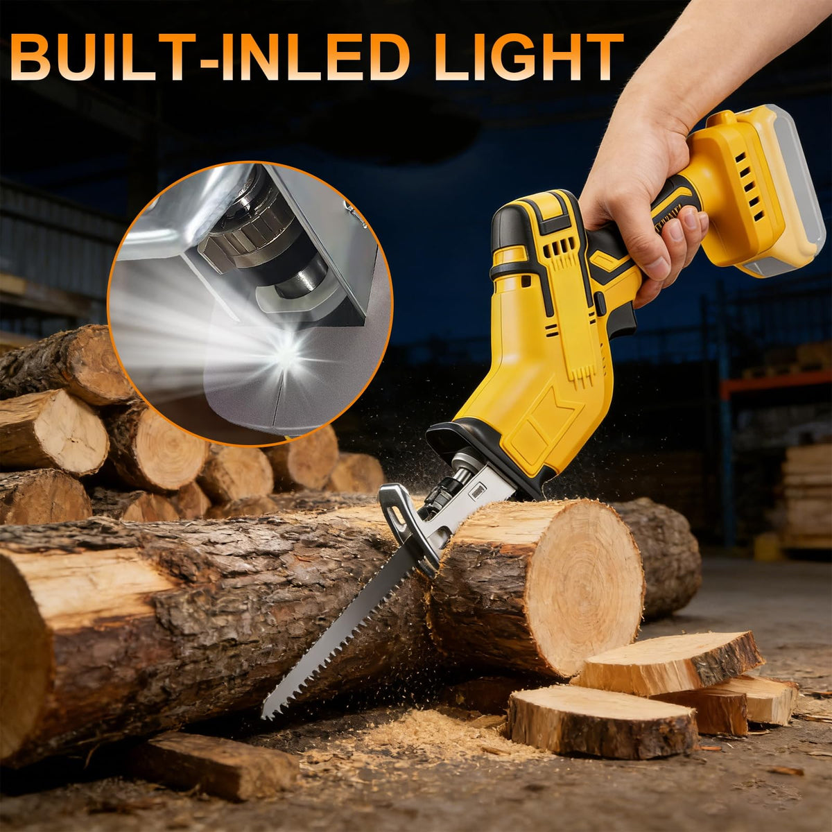 Cordless Reciprocating Saw 0-3500 SPM Variable Speed with 4 Blades I37127
