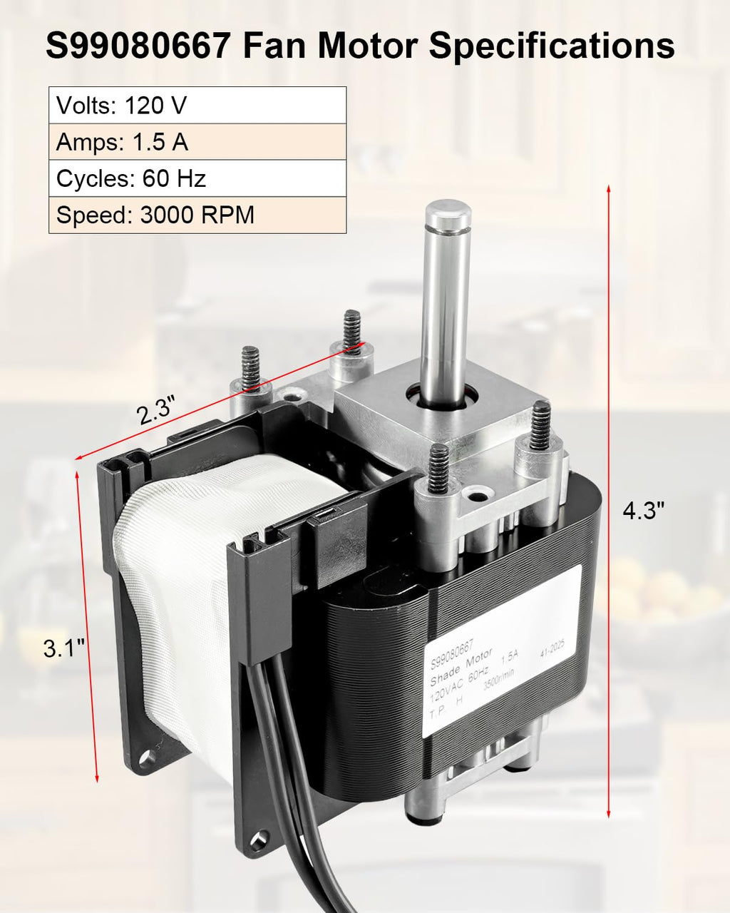 Fan Motor for Range Hood J443