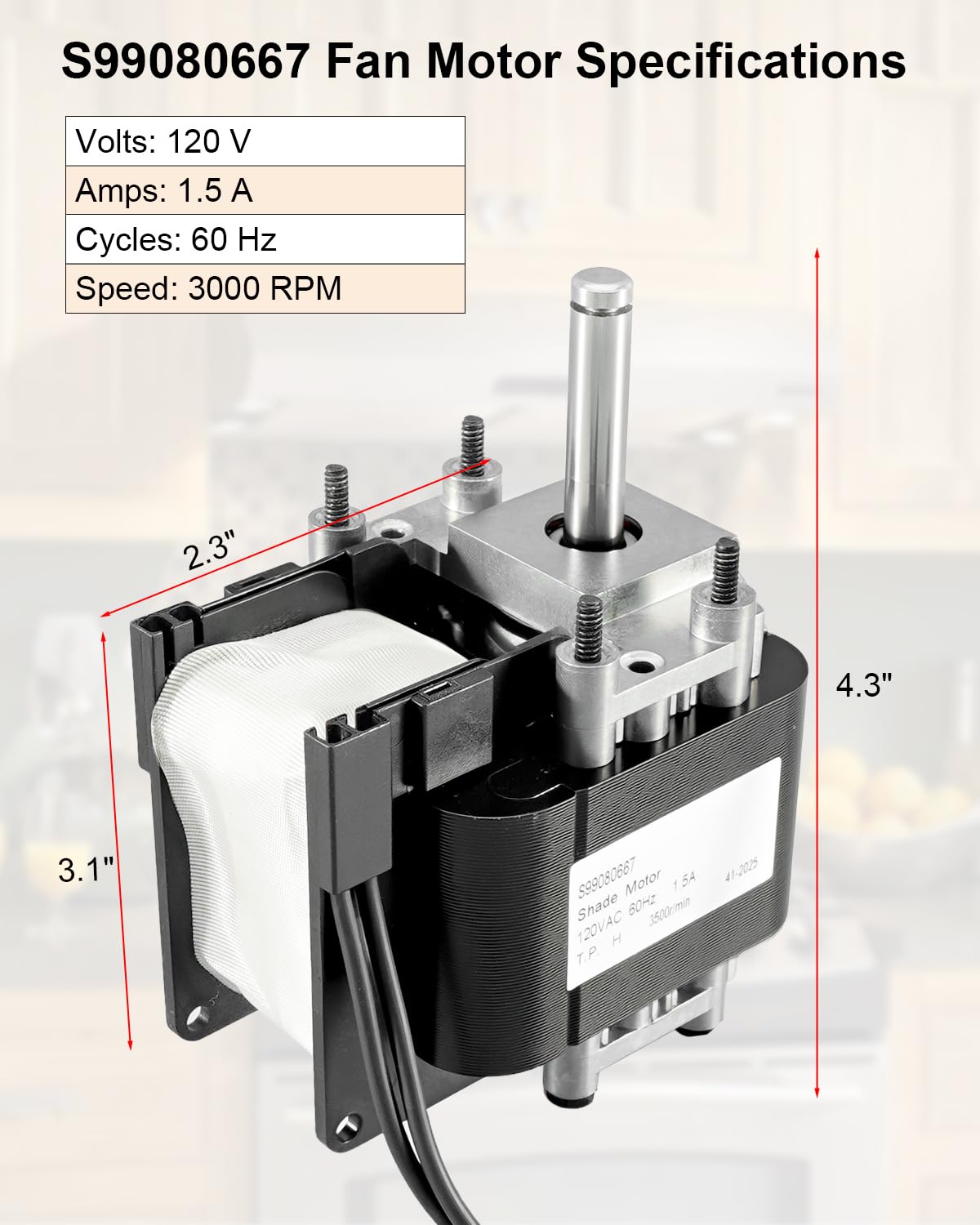 Fan Motor for Range Hood J443