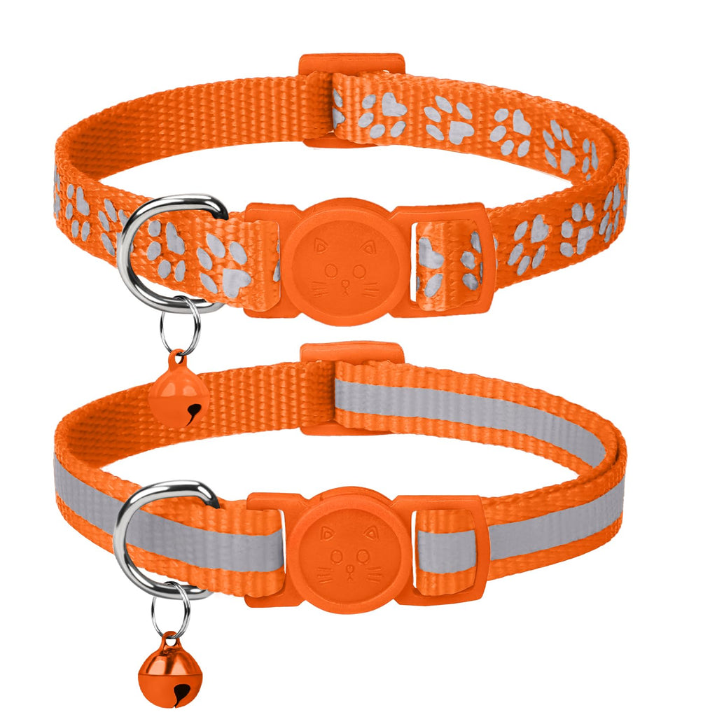 2 Pack Reflective Breakaway Cat Collar with Bell A3118