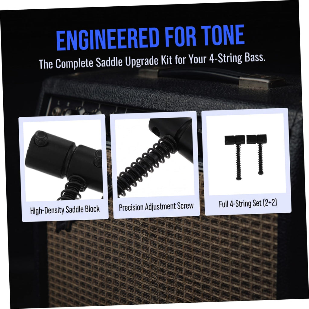 Metal String Saddles for 4-string Bass Guitar P113