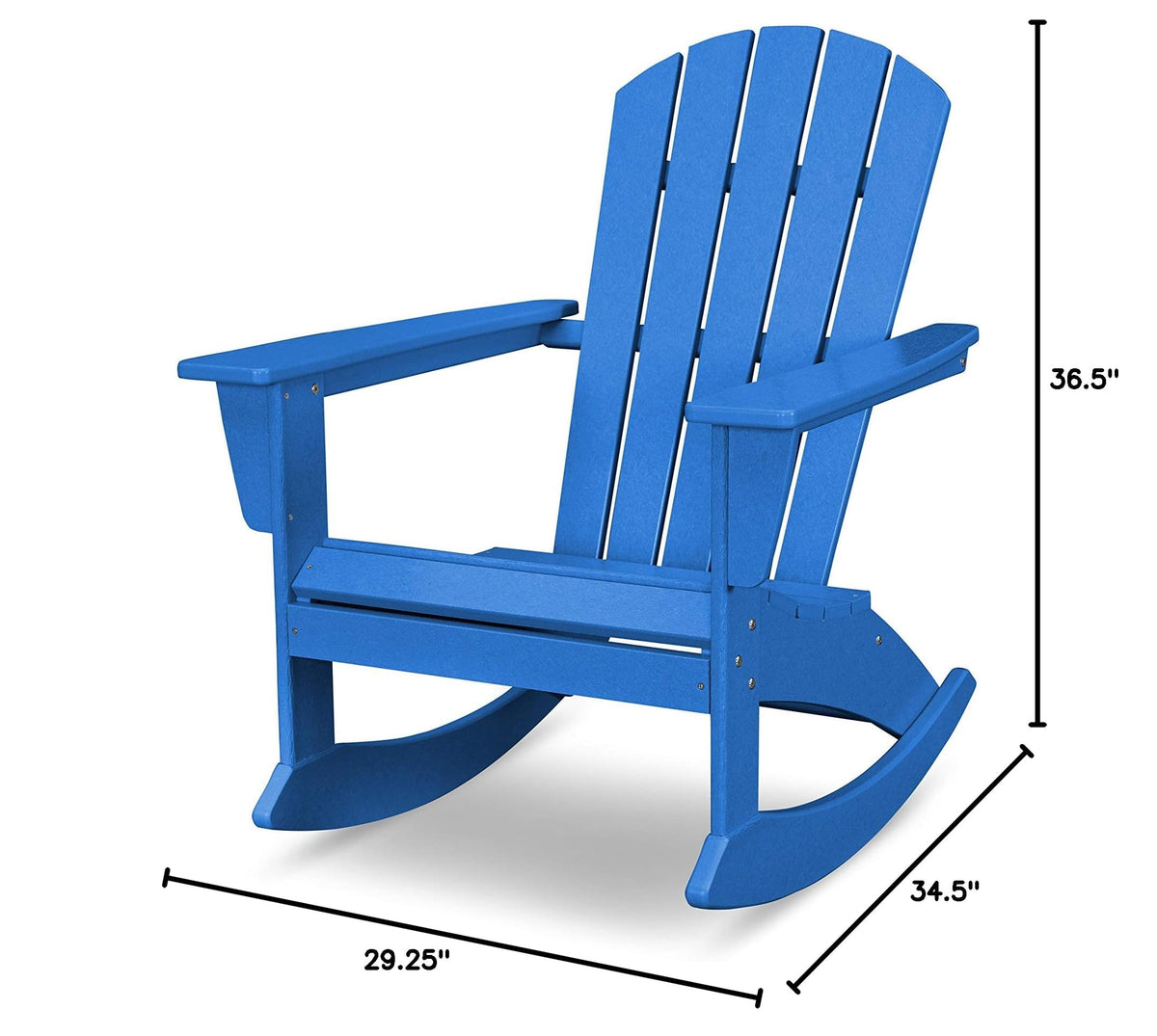 Pacific Blue Adirondack Rocking Chair B167