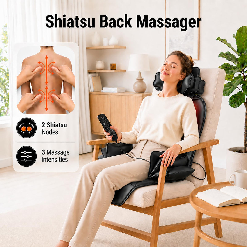 Shiatsu Back Massager with Heat E418