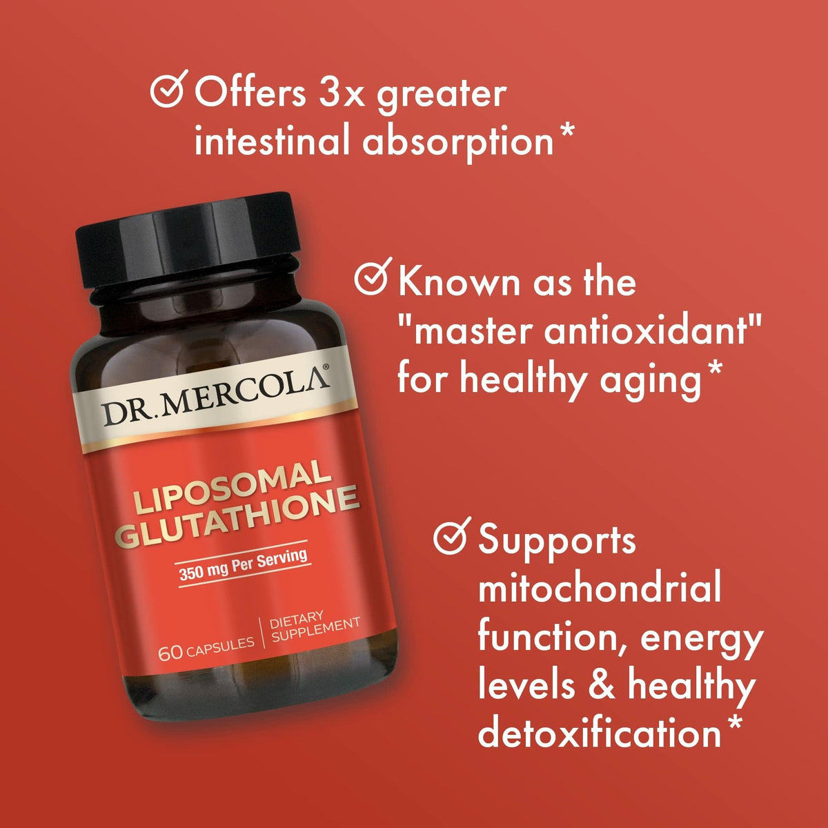 Liposomal Glutathione 350 mg 60 Capsules S496119
