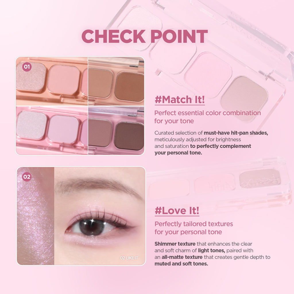 4-Shade Korean Eyeshadow Palette V601