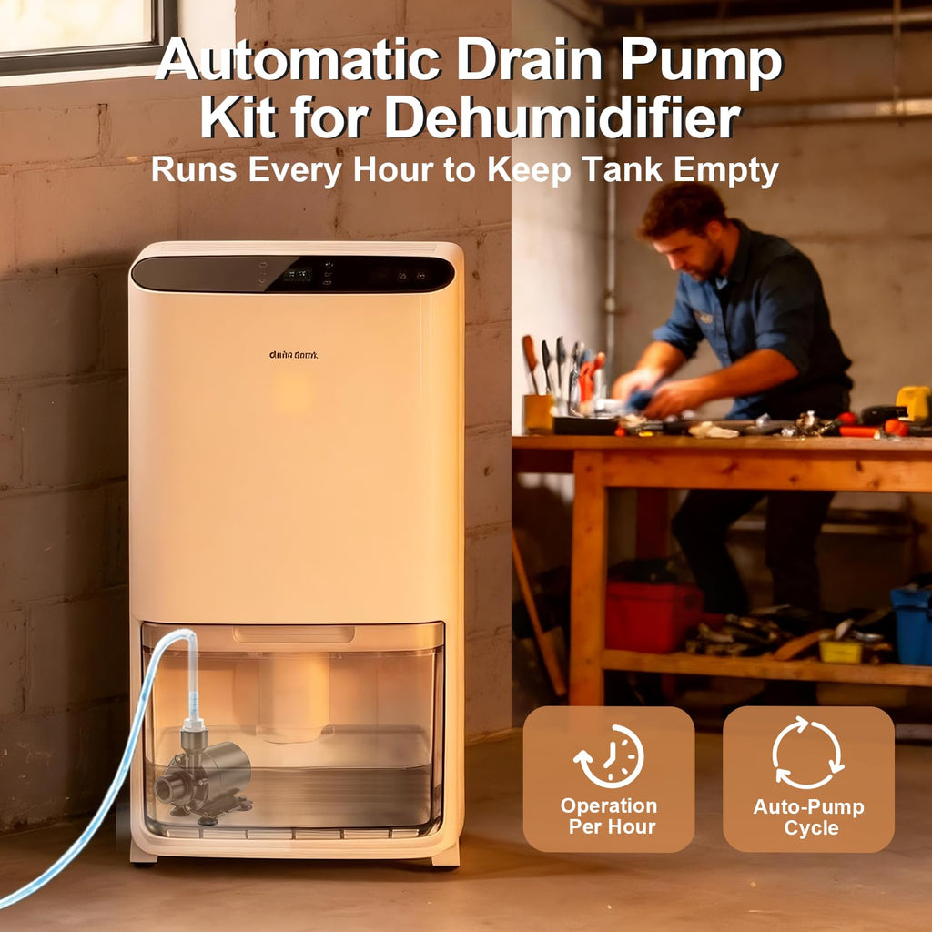 Automatic Dehumidifier Pump 15FT High Lift IPX8 Submersible I87069