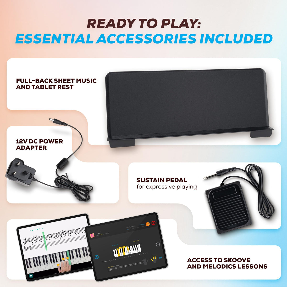 88-Key Weighted Digital Piano with Hammer Action E146884