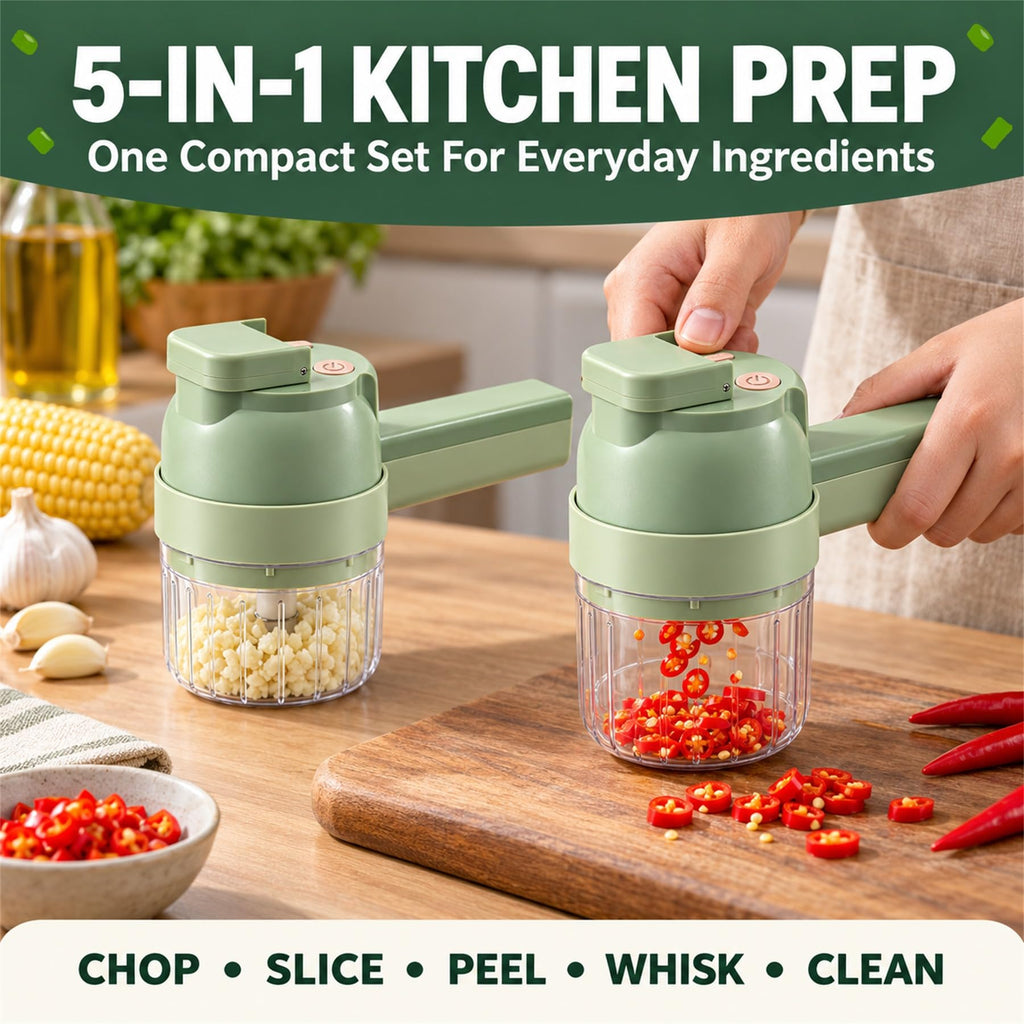 5-in-1 Handheld Electric Vegetable Cutter M3033
