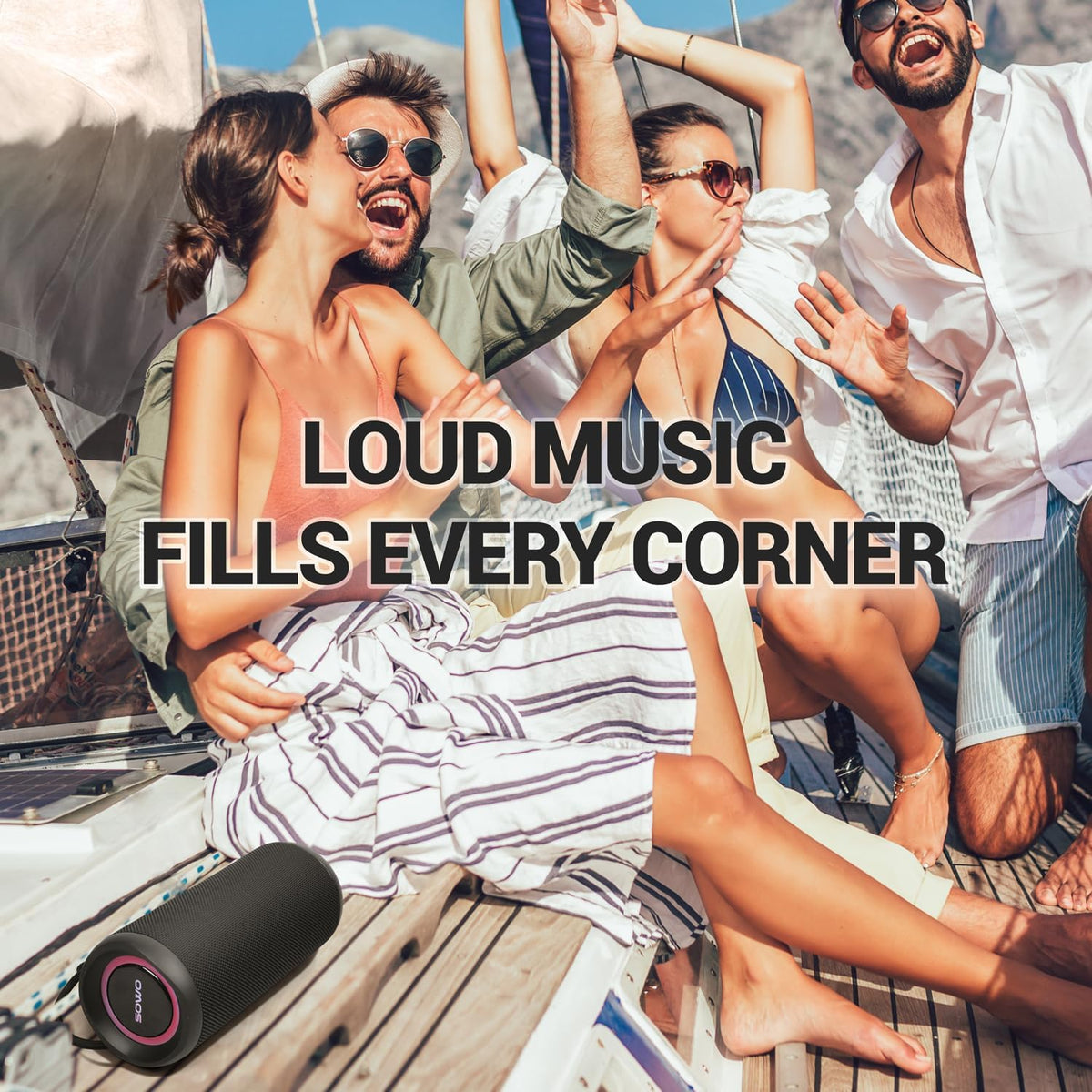 Wireless Bluetooth Speaker with Built-in Subwoofer H92318