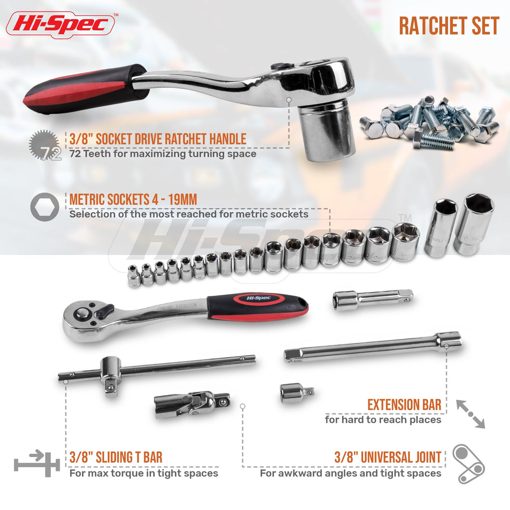 Metric Auto Mechanic Tool Set D231