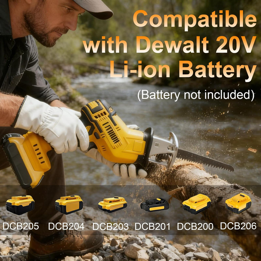 Cordless Reciprocating Saw 0-3500 SPM Variable Speed with 4 Blades I37127