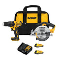 20V MAX Cordless Drill Driver and Circular Saw Combo Kit with 2 Ah Batteries and Charger D309