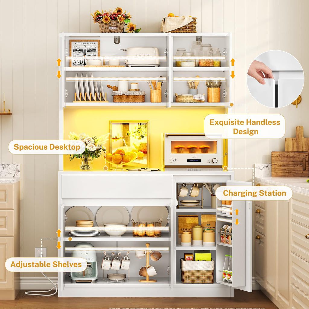 Pantry Cabinet with Charging Station C213981