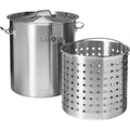 Stainless Steel 53qt Stockpot with Basket and Lid S1214