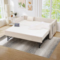 Twin Size Velvet Upholstered Daybed with Trundle E95996