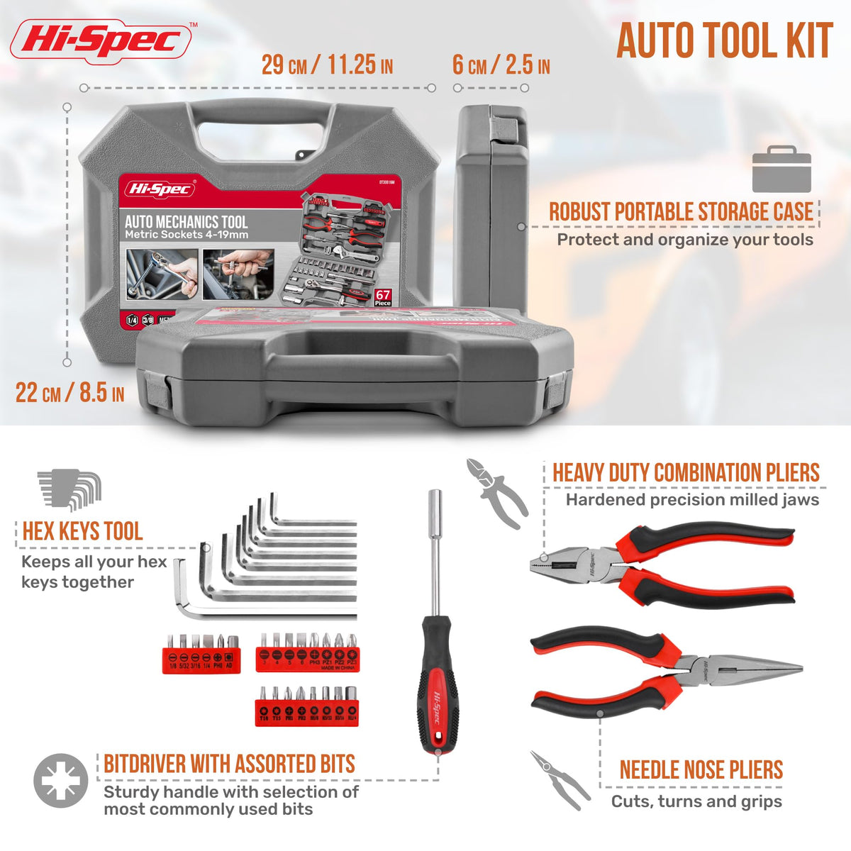 Metric Auto Mechanic Tool Set D231
