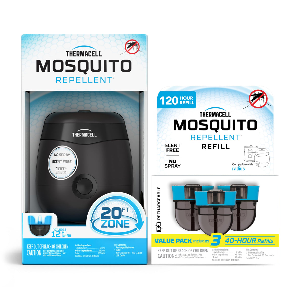 Rechargeable Mosquito Repeller with 12-Hour Refill O1562