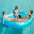 Blue XL Inflatable Pool Float with Cup Holders M102483