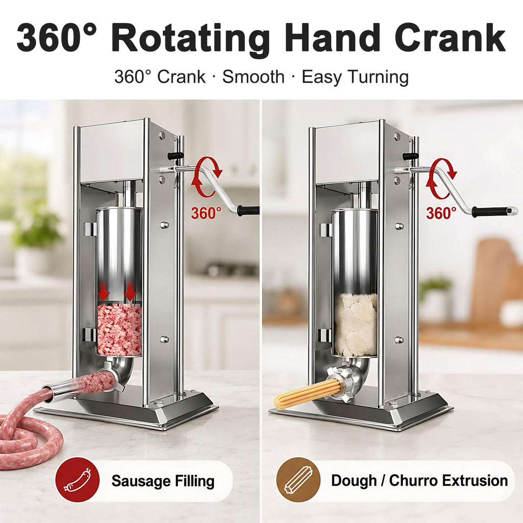 Manual Churros Maker with 4 Pastry Nozzles O2080