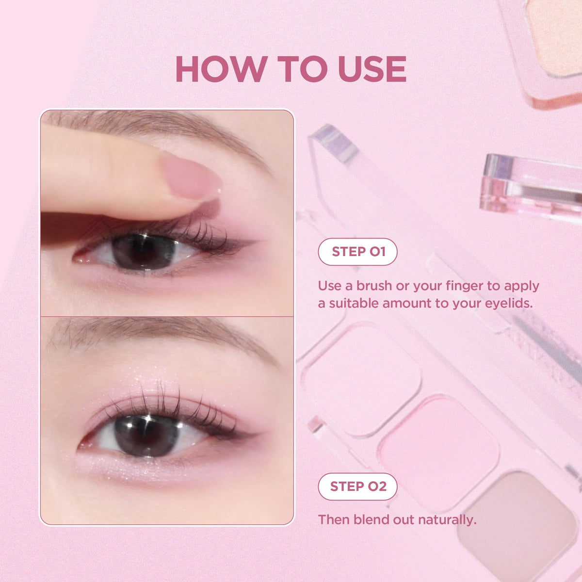 4-Shade Korean Eyeshadow Palette V601