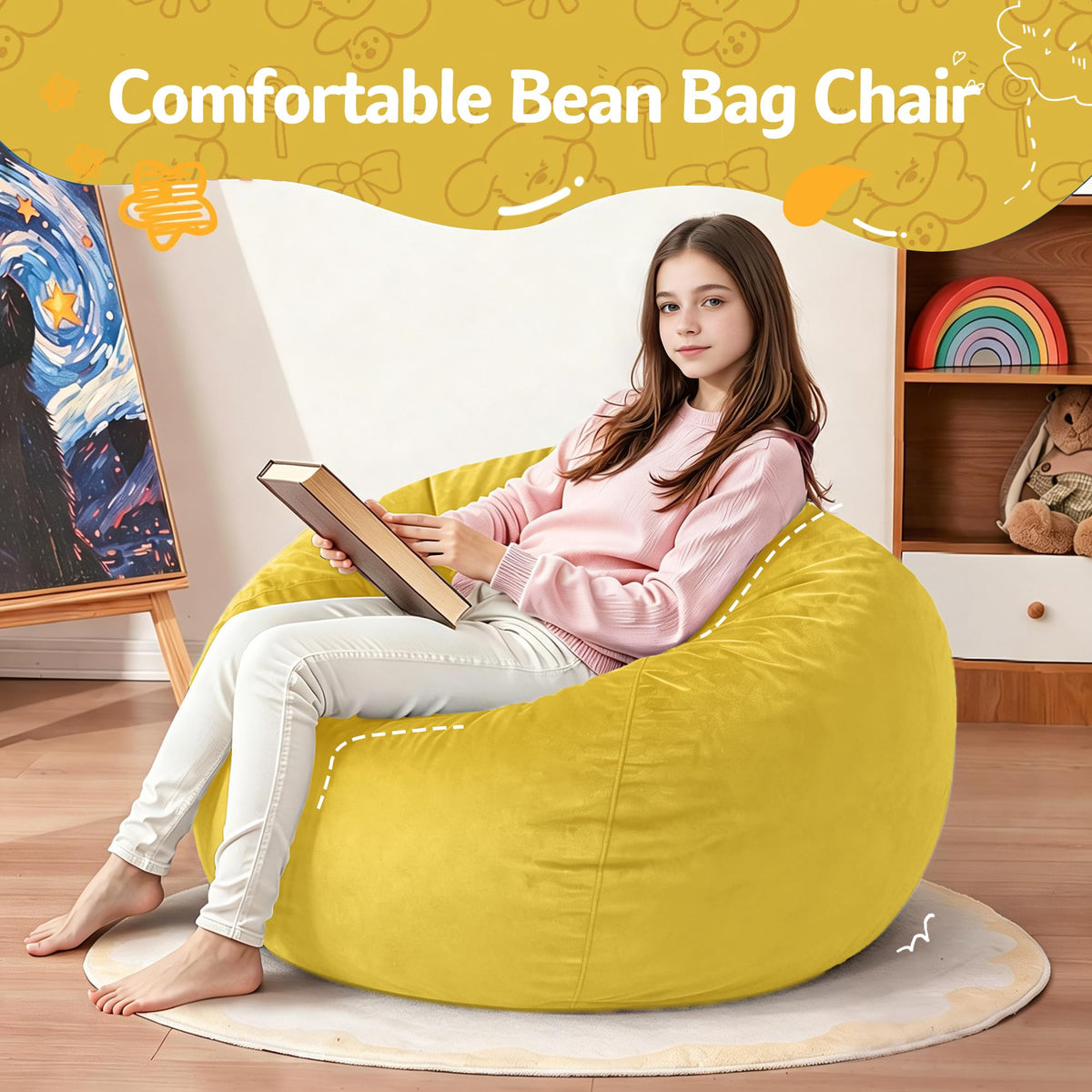 2FT Bean Bag Chair with Handle Z407