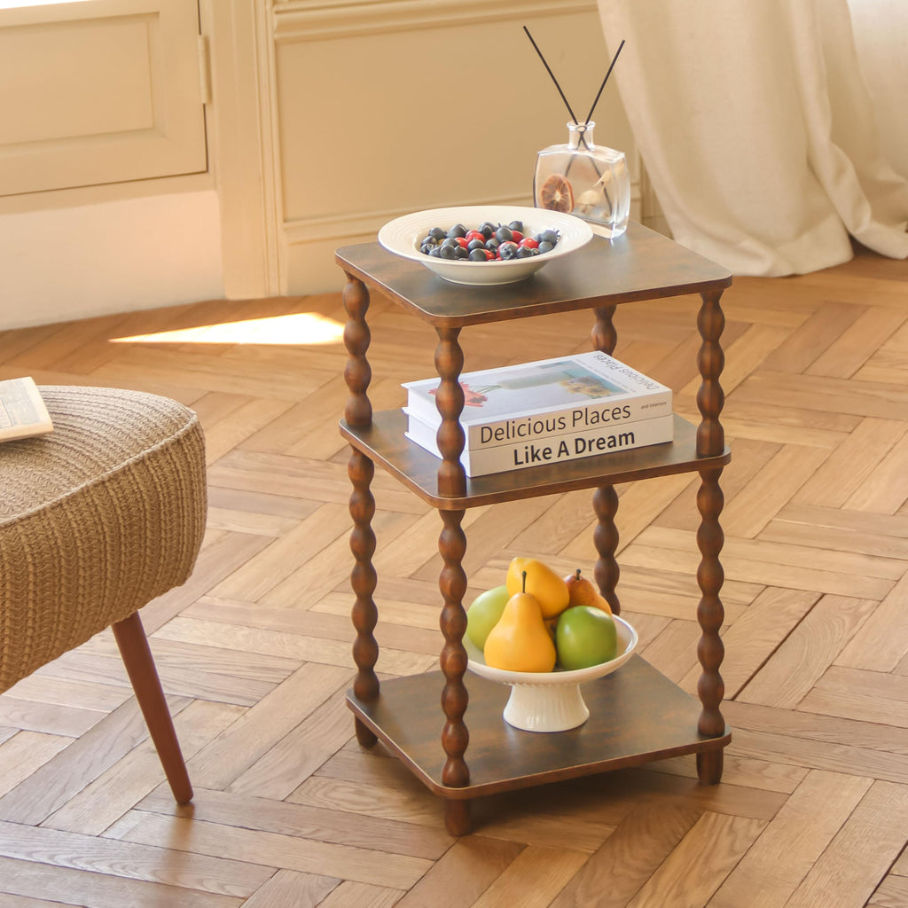 Small 3-Tier Side Table with Shelf S611246
