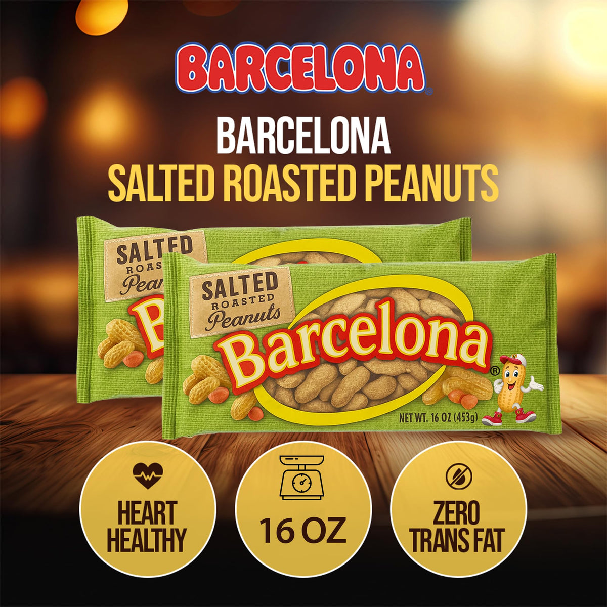 Salted Dry Roasted In Shell Peanuts 2 Pounds H556413