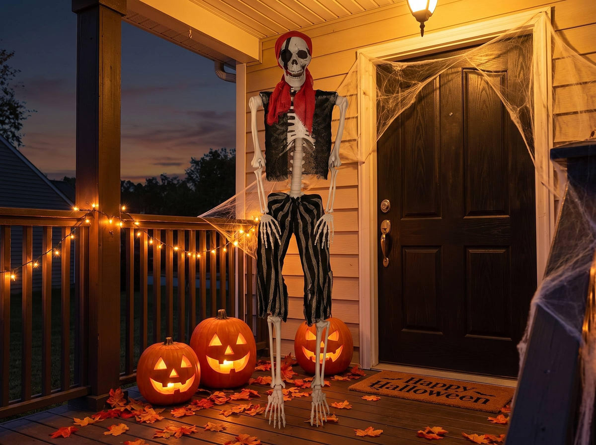Life Size Pirate Skeleton Halloween Decoration K2650