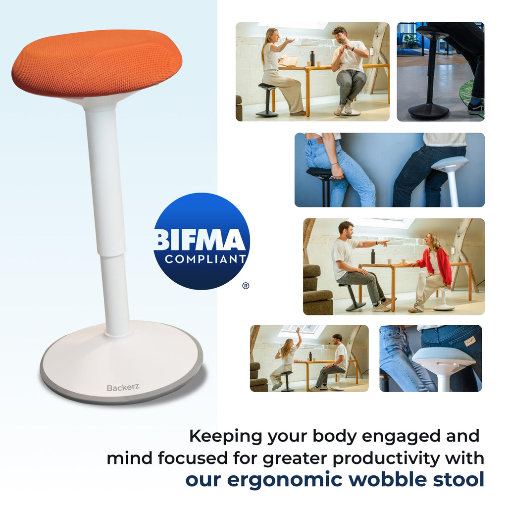Height Adjustable Swivel Wobble Stool B394902