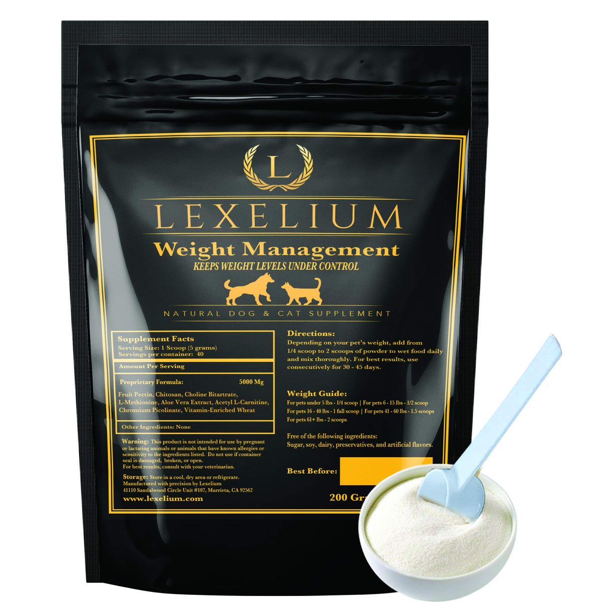 Weight Management Powder for Dogs and Cats V7695