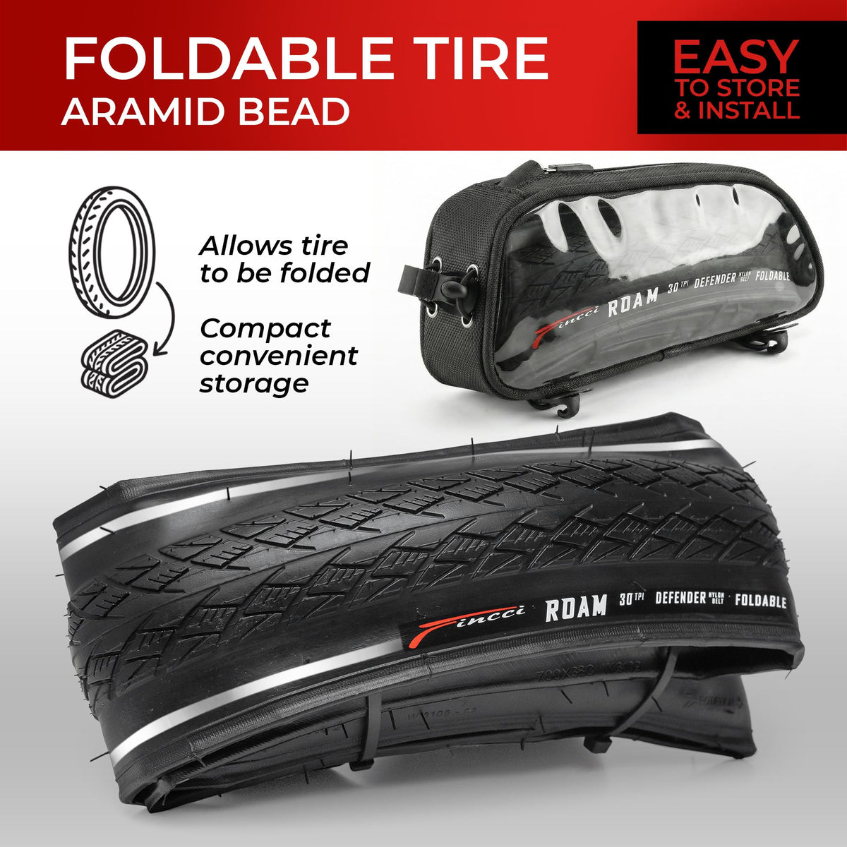 700x35c Foldable Hybrid Bike Tires B81097