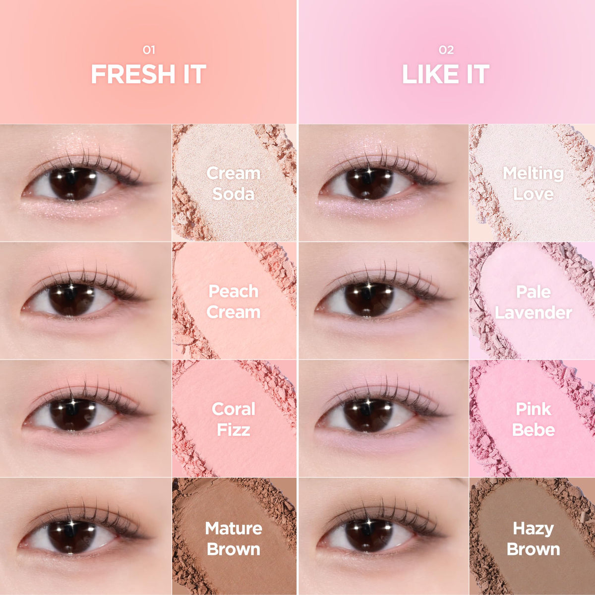 4-Shade Korean Eyeshadow Palette V601