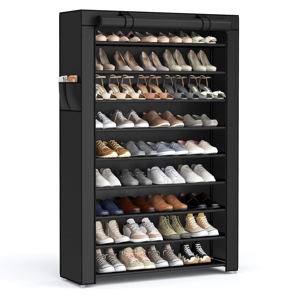 10-Tier Shoe Rack with Cover H117