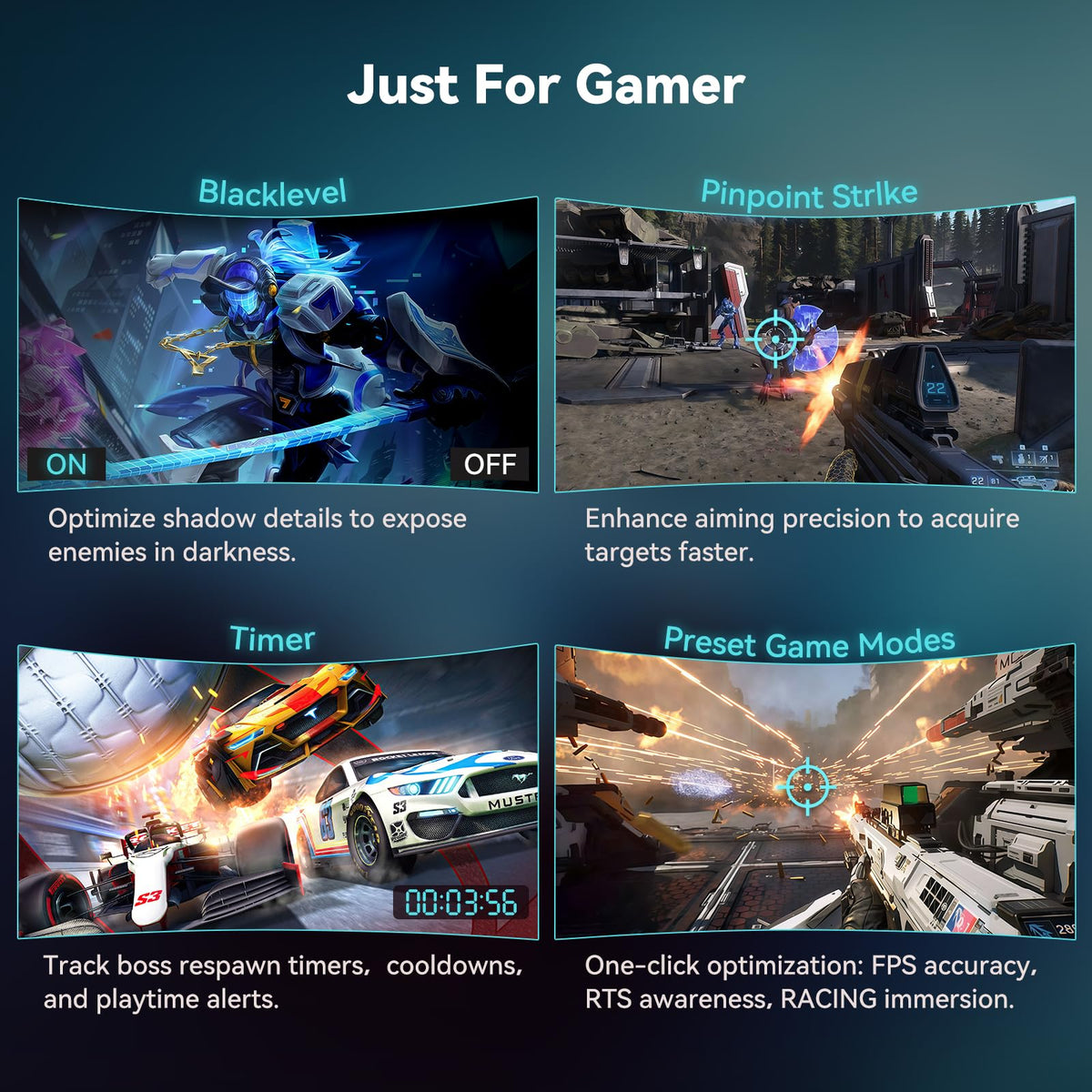 34 Inch Curved Ultrawide Gaming Monitor, UWQHD 165Hz, 1500R Q102