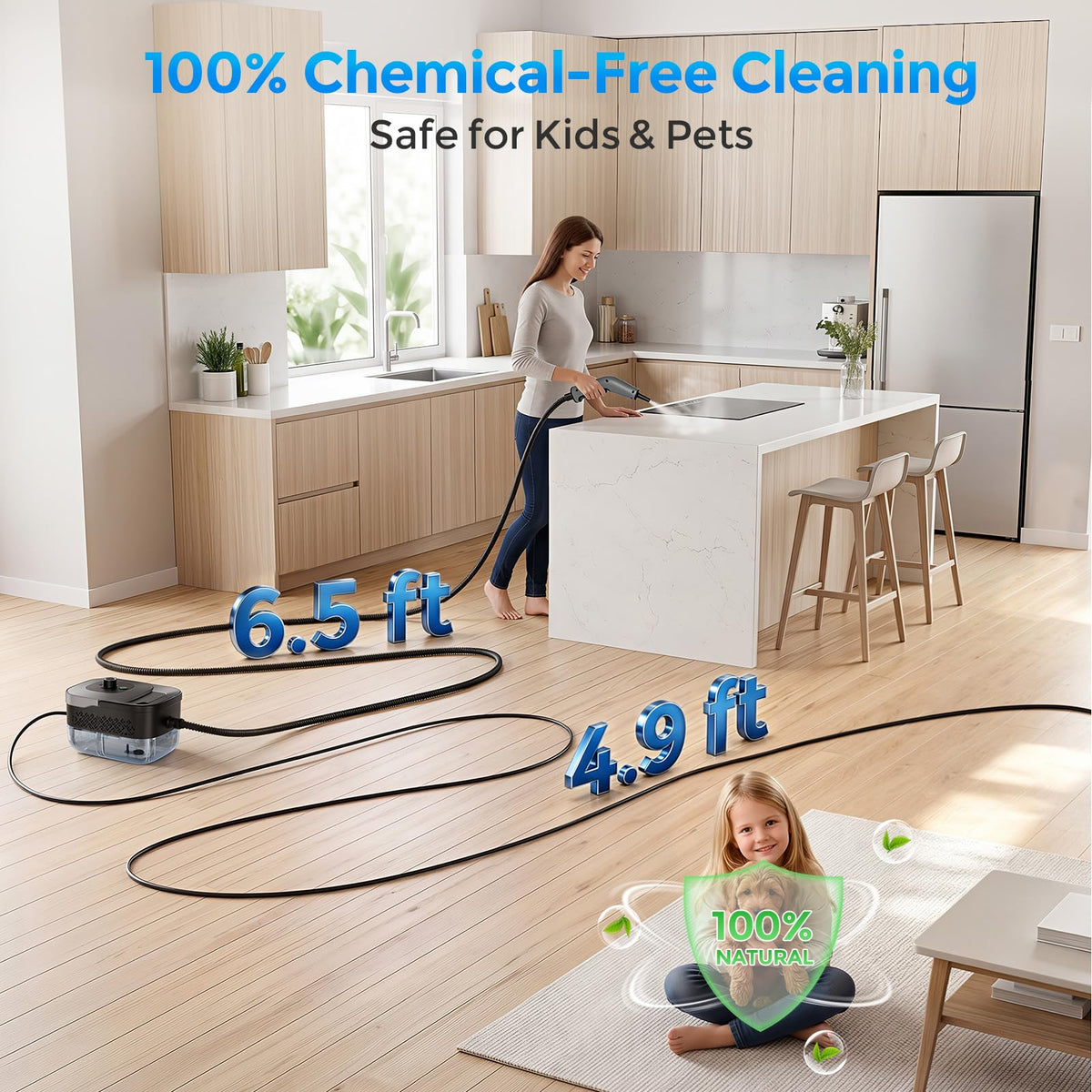 Portable 1800W Handheld Steam Cleaner Q22135