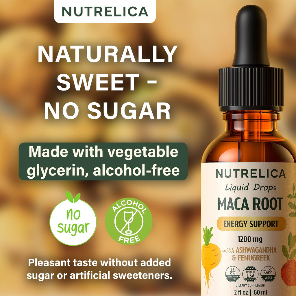 Maca Root with Ashwagandha & Fenugreek 1200mg Vegan S2222