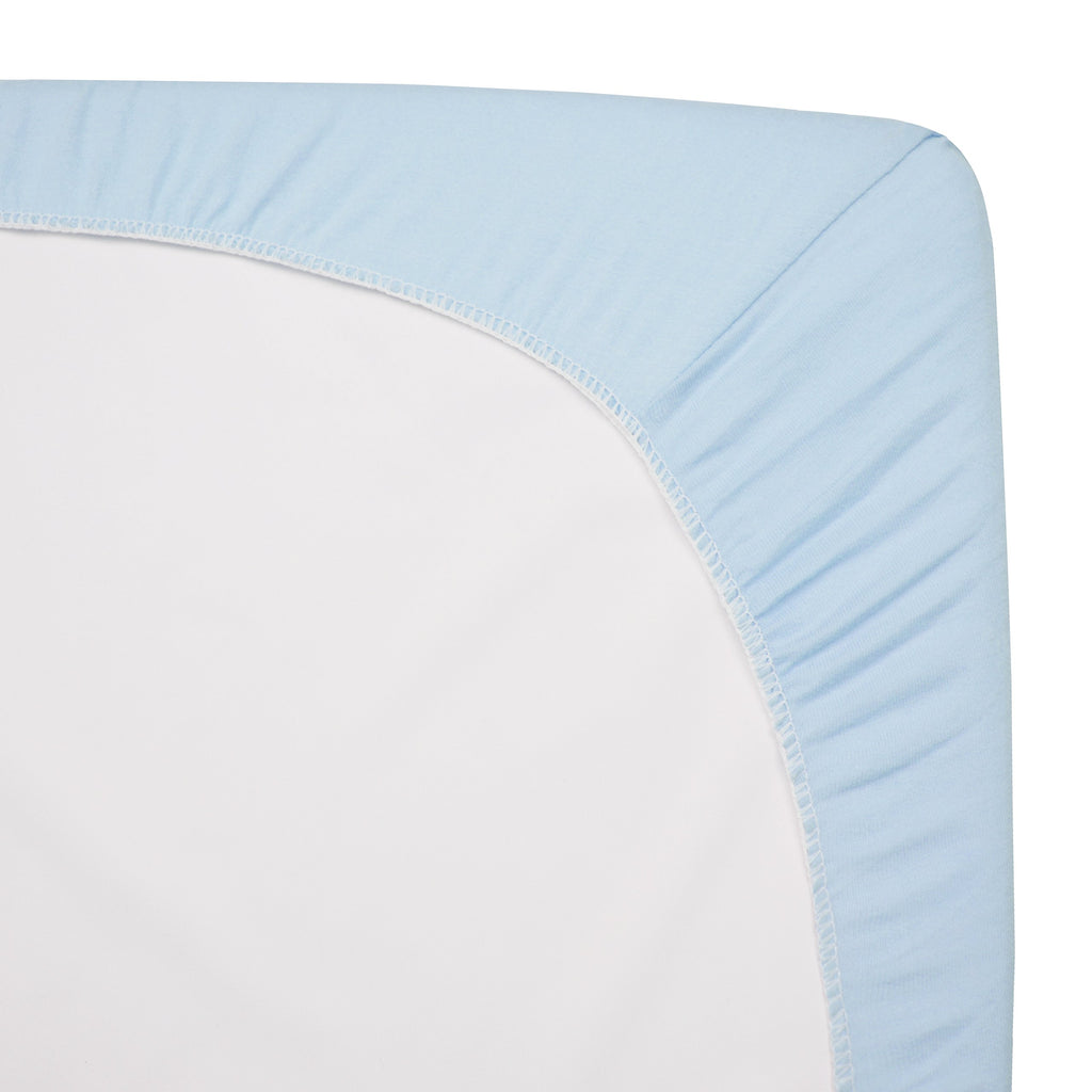 2 Pack Fitted Mini Crib Sheets 38x24" Blue O465453