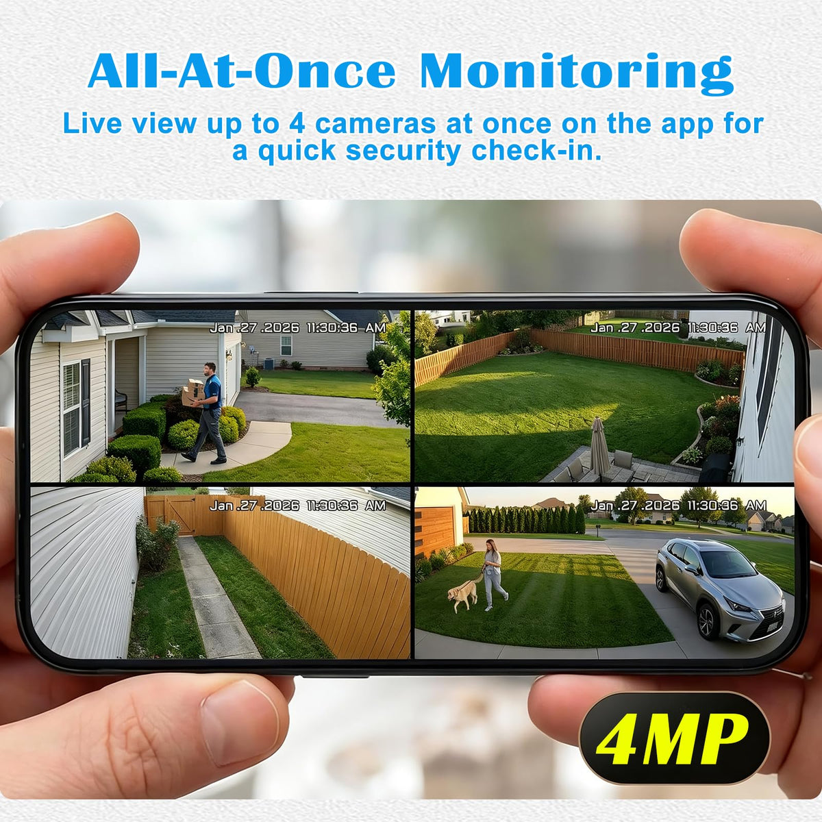4G Solar Security Camera System with Base Station Q579