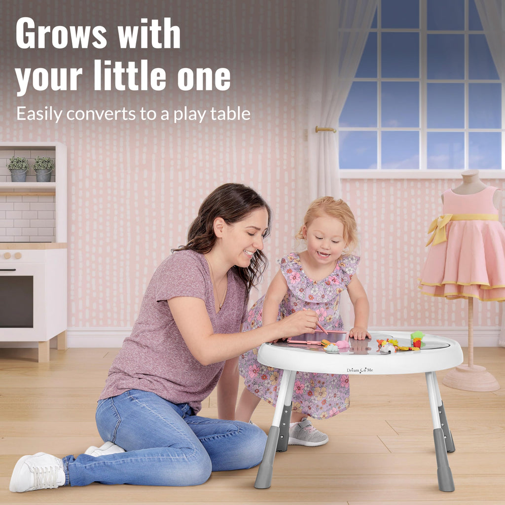 2 in 1 Baby Activity Center and Play Table with 3 Detachable Toys I891